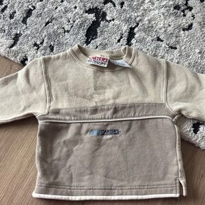 Vintage Carter's Neutral Two-Tone Beige Crewneck Sweatshirt